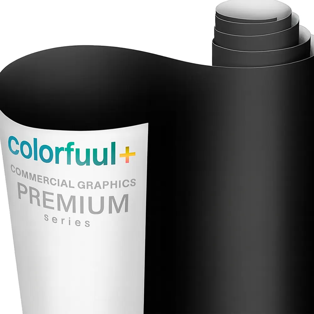 Vinilo negro mate con aire