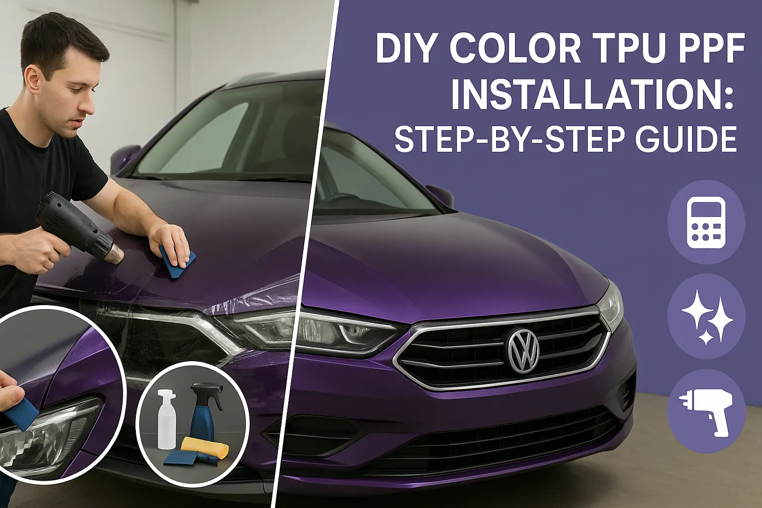 DIY Color TPU PPF Installation