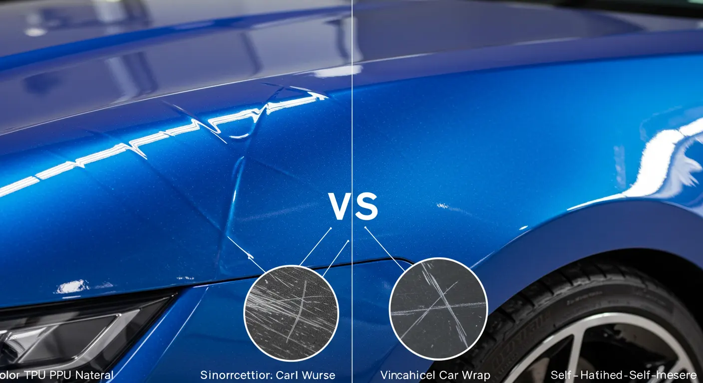 Color TPU PPF vs Vinyl Car Wrap