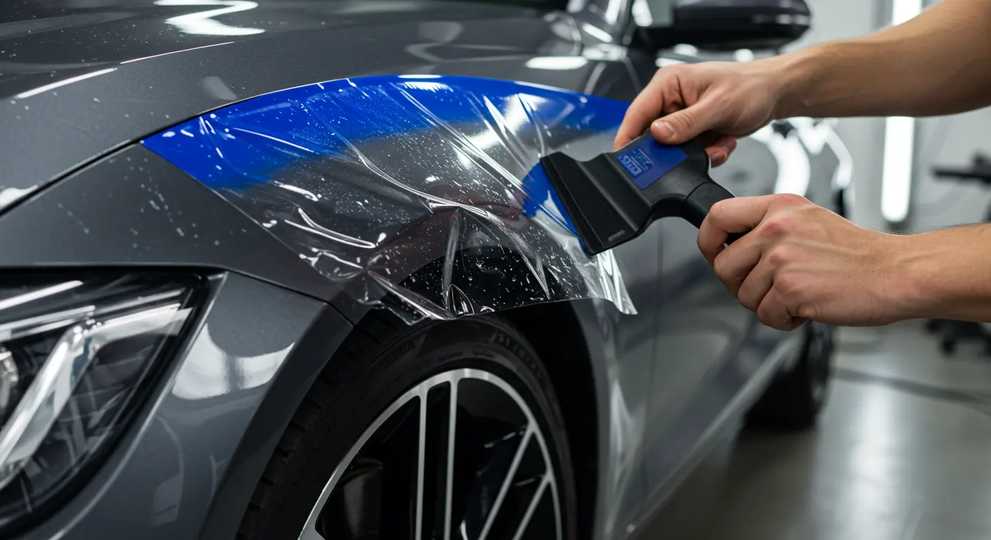 color TPU paint protection film installation