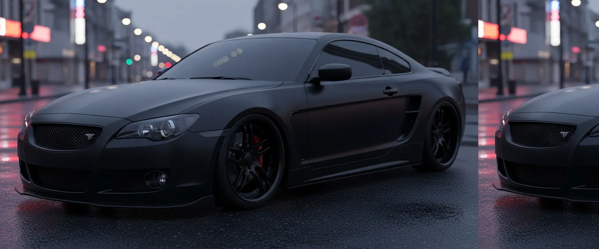 Negro mate para la pancarta del coche