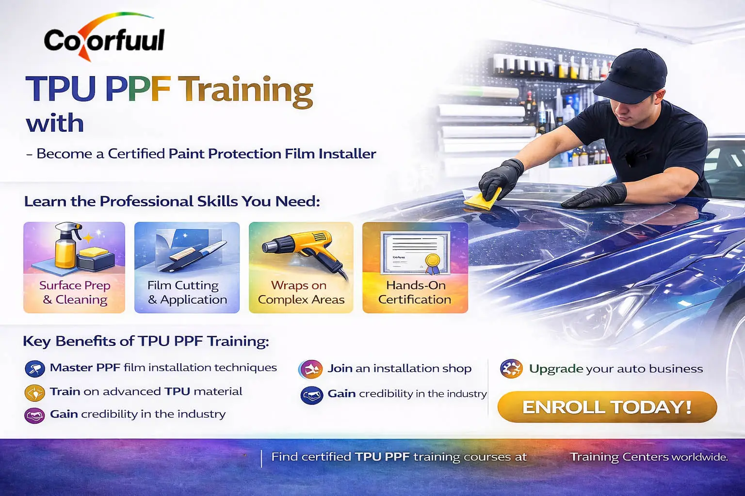 TPU PPF Training with UPPF — Become a Certified Paint Protection Film Installer