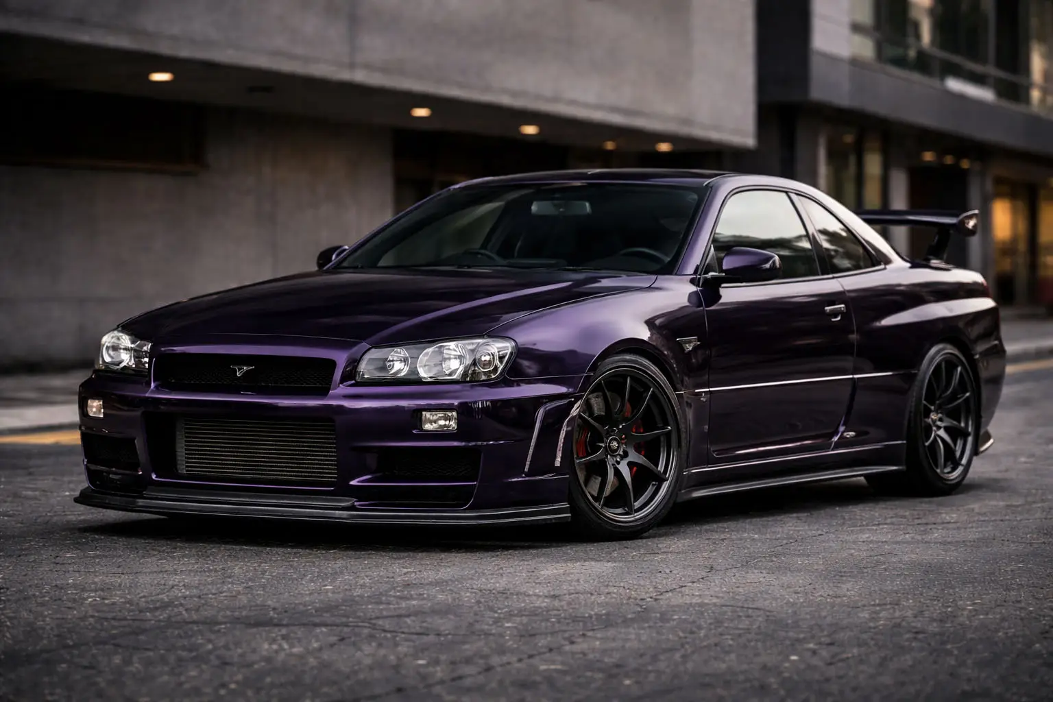Midnight Purple Paint for GTR R34